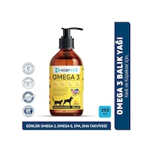 Onevet Omega 3 Kedi ve Köpekler İçin Deri ve Tüy Sağlığı Destekleyici Balık Yağı 250 Ml