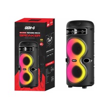 Her Yerde Eğlence Seninle: Çift Güçlü Bass Hoparlör, Fm Radyo, Kablosuz Karaoke Mikrofon, Rgb Işıklı