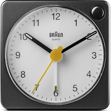 Braun Bc02xbw Siyah-beyaz Klasik Seyahat Analaog Alarmlı Masa Saati Brn.bc02xbw