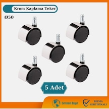 Sandofis Çap 50 Mm İthal Krom Teker 5 Adet