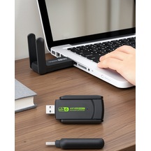 Usb 3.0 Wifi 5 Adaptör Çift Bant 2.4ghz 5.8ghz
