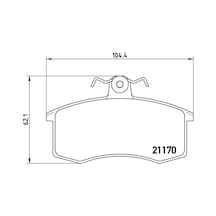 Brembo P41003 Fren Balatası On Wva 21170 Lada Samara 21083501089