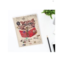 Vukı Sulu Kapaklı Mını Defter Kedı Vk-0108-06