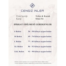 Cengiz İnler Tam Balıkçı Düz Slim Erkek Triko