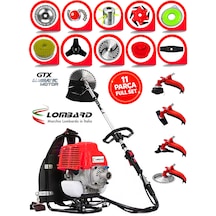 Cros Lombard Italy 1100 X Supremo Sırt Tipi Benzinli Ot Çalı Çim Biçme Tırpanı+ Tam Bahçe Setli Halı Yıkamalı
