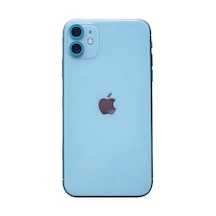 Apple Uyumlu iPhone 11 Neon Fosforlu Kamera Lens - Mavi -