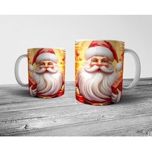 Noel Baba Yılbaşı Christmas Kupa Bardak Model 9 Çok Renkli