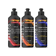 Netfer 3'lü İnce Kalın Pasta Cila Set - 3x500 Ml