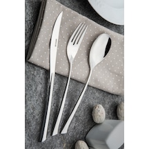 Mirage 84 Parça Çatal Kaşık Bıçak Seti Lüks Kutulu Gümüş