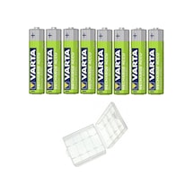 Varta 56703 800 mAh AAA Ni-MH Şarj Edilebilir İnce Kalem Pil 8'li + Pil Kutusu