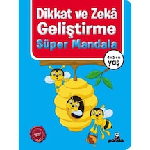 Dikkat ve Zeka Geliştirme: Süper Mandala 4 5 6 Yaş- Panda