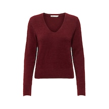 Only Onlella Piumo Ls Kadın Kazak 15259562 Bordo