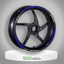 Reflektör Mavi Yamaha Ybr Uyumlu 1 Set Jant Şeridi