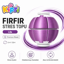 Spinner Ball Rulmanlı Fırfır Stres Topu Bas-çevir 3d Baskı Fidget Oyuncak Lila