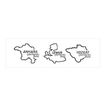 Oto Sticker Tüm Şehir Çevreyolu Stickeri Şehir Sticker
