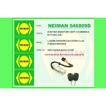 Kontak - 962 - Anahtarı Logan-sandero-duster-clıo-go-megane Set 2 Kumanda - Csmo-tex - Kutusu Ile Çok Renkli