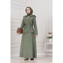 Royal Etekli İkili Bella Takım-haki-5681 Haki