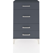 Arges Komodin 4 Çekmeceli 60x30x96 Antrasit-antrasit Antrasit