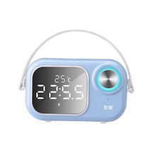 Soaiy E16 Taşınabilir Kablosuz Bluetooth Hoparlör - Dijital Saat & FM Radyo & USB & Hafıza Kartı - ZORE-219473