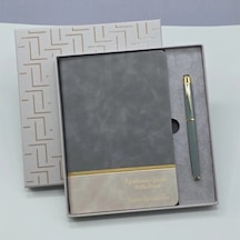 Hubrendy Emin Öğretmenler Gününe Özel Deri Defter Ve Kalem Set