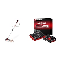 Einhell Agıllo 36/255 Bl - Solo, Akülü Çalı Tırpanı + Einhell 18v 2 X 4,0 Ah Pxc Twincharger Kit, Akü & Şarj Cihazı