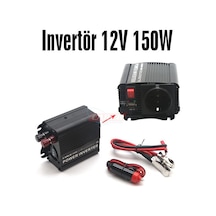 İNVERTÖR 12V 150W 220V YÜKSELTİCİ USB+ÇAKMAK UÇLU