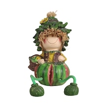 Ayakları Sallanan Karpuz Kafalar Biblo Dekoratif Obje Hediyelik Ürün Vitrin Süsü Ev Hediyesi 24 Cm.