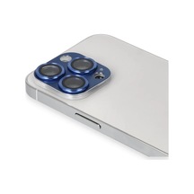 Apple İphone 13 Pro Max Uyumlu Pers Alüminyum Kamera Lens - Lacivert