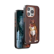 Venco Apple İphone 15 Pro Perma Desenli Kapak - Kahverengi 0.2M-Çok Renkli