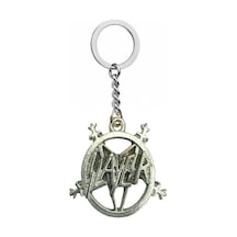 Slayer Pentagram Figürlü Metal Anahtarlık Heavy Metal & Gotik Tarz Aksesuar