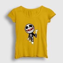 Presmono Kadın Bonesy Gorillaz T-shirt Sarı