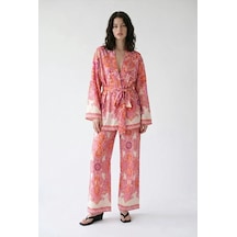 Quzu 26ypnt02252 Pembe Kadın Pantolon