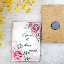 Ahşap Nikah Buzdolabı Magnet Nikah Hediyelikleri 11(30 Adet)