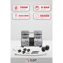Kompresör Kafası Sessiz Ve Yağsız G750w