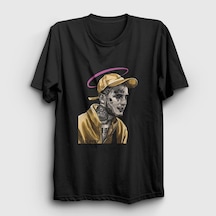 Presmono Unisex Angel Lil Peep T-shirt Siyah