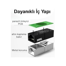 Mn6 M13x Cat6 Kablo Birleştirici/2 Adet-cat5-cat6-cat7-cat8-uyumlu/ethernet Kablo Uzatma Aparatı-ethernet Uzatma Aparatı 2