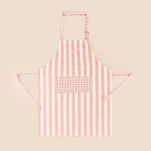 Soft Riga Mutfak Önlüğü - Pembe / Ekru - 54x78 Cm Çok Renkli