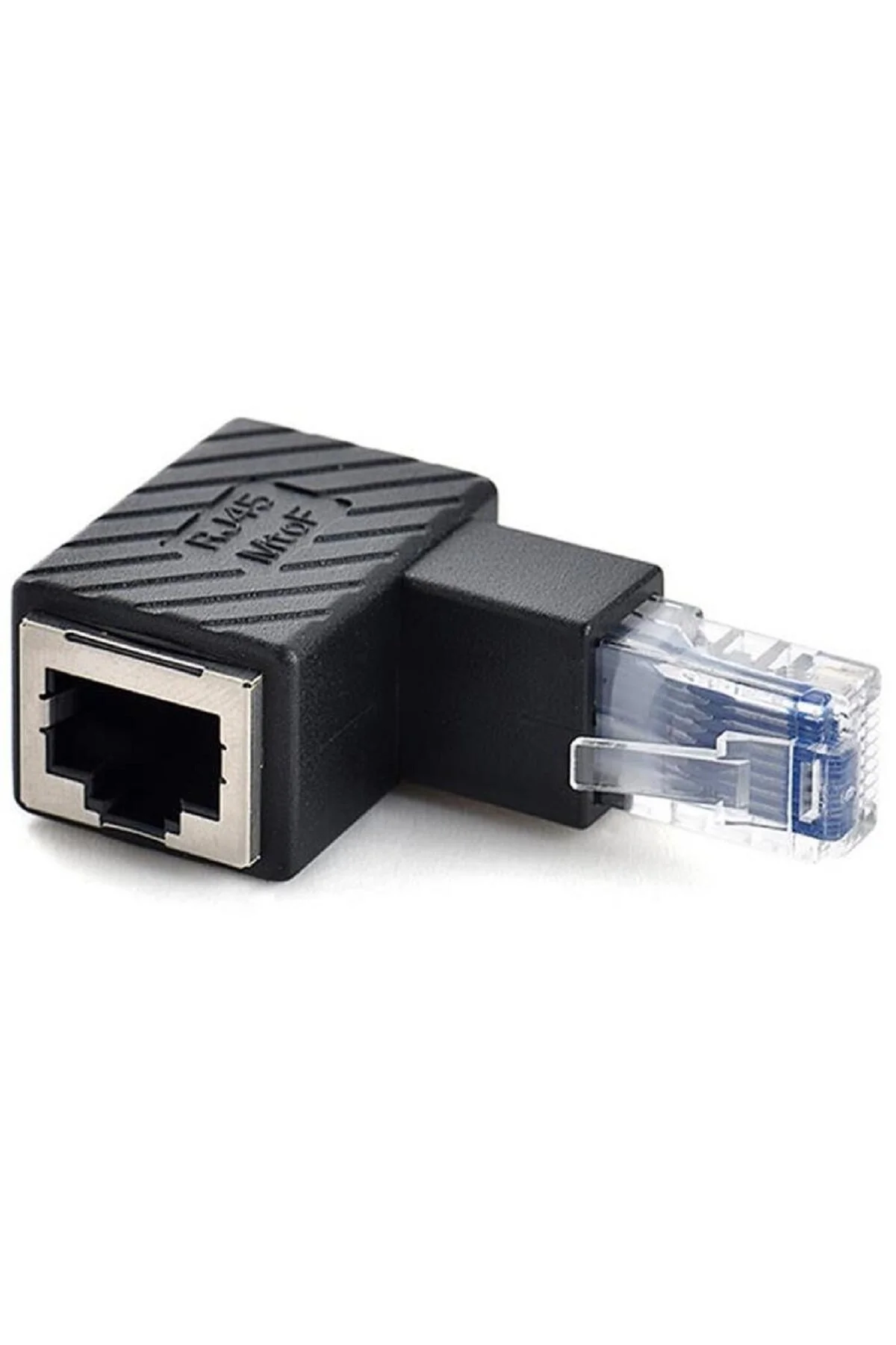 Rj45 Erkek-dişi Uzatma Ağ Konnektörü Gigabit Destekli L Tipi Rj45 Dişi Erkek 90 Derece Cat İnternet Ethernet Kablo Uç Çevirici Adaptör