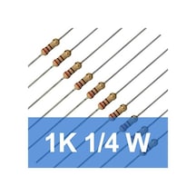 1K 1/4W Direnç (10 Adet)