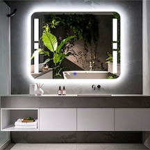Selyn Beyaz Led'li Lazer Kumlamalı Lavabo & Banyo Aynası Dokunmatik Sensörlü 70 X 45 Selyn Beyaz Led'li Lazer Kumlamalı Lavabo & Banyo Aynası Dokunmatik Sensörlü 70 X 45