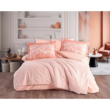 Çift Kişilik Poplin Nev Velura Terracota Renkli