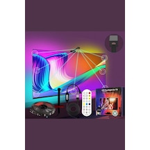 Televizyon Arkası Şerit Led Ambiyans Aydınlatma Ekran Senkronizasyonu Rgb Kameralı 5 Metre