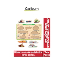 Özel Üretim Eğitici Öğretici Zeka Geliştirici Çocuk Ebeveyn Deniz Taşıtları Ahşap Tutmalı Puzzle