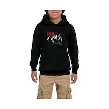 Zepplin Giyim Gojira Les Enfants Sauvages Siyah Çocuk Kapşonlu Sweatshirt