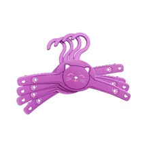 Gondol Çocuk Elbise Askısı Kedi Desen 4lü Plastik Pembe Diğer