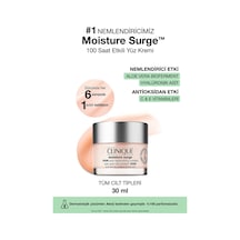 Dolgun Ve Işıltılı Bir Cilt İçin Moisture Surge 100 Saat Etkili Nemlendirici Yüz Kremi 30 Ml