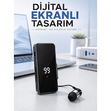 Tek Kulaklıklı Bluetooth Kulaklık Klipsli Mini Taşınabilir Müzik Ve Görüşme Cihazı 3