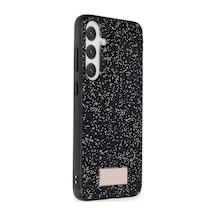 Onegif Samsung Galaxy A25 5g Uyumlu Bright Simli Kapak - Siyah