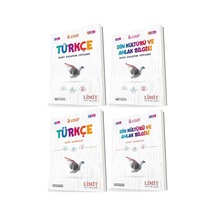 Limit 8. Sınıf Türkçe + Din Konu Föyleri + Soru Seti 4 Kitap 2023