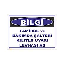 Tamirde Şalteri Kilitle Levhası As - Isg Levhası